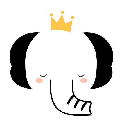 A black and white cartoon animal face on a touch, and it answers tile